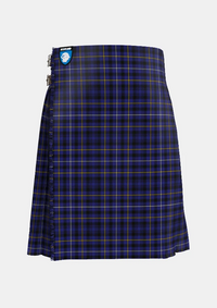 Traditional_Fleming_Tartan_kilt_2531_front_image_with_pleated_design_and_adjustable_buckles_for_men