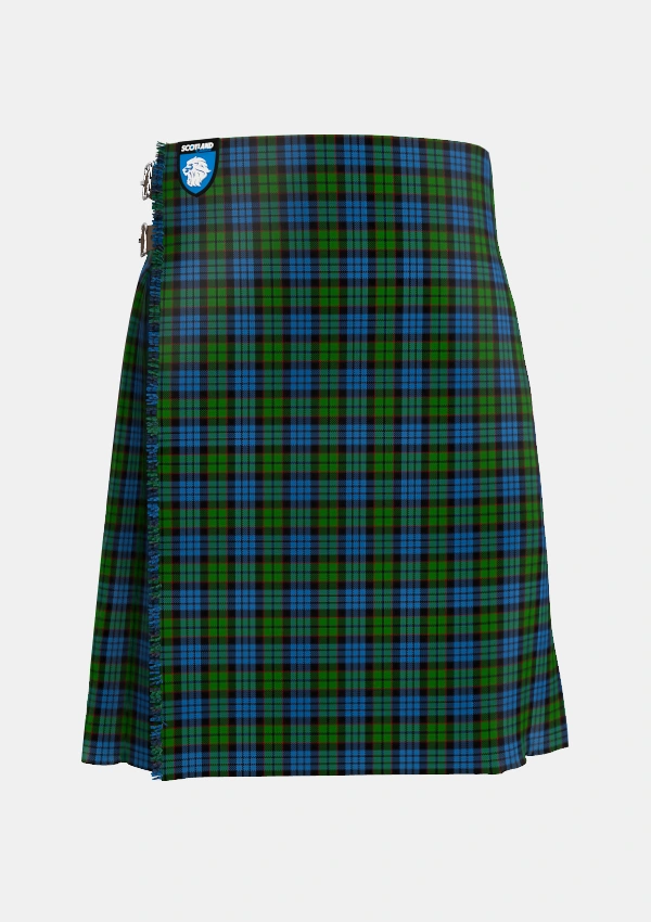 Traditional_Fletcher_2_Tartan_257_kilt_front_image_with_pleated_design_and_adjustable_buckles_for_men