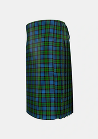 Traditional_Fletcher_2_Tartan_257_kilt_left_image_with_pleated_design_and_adjustable_buckles_for_men