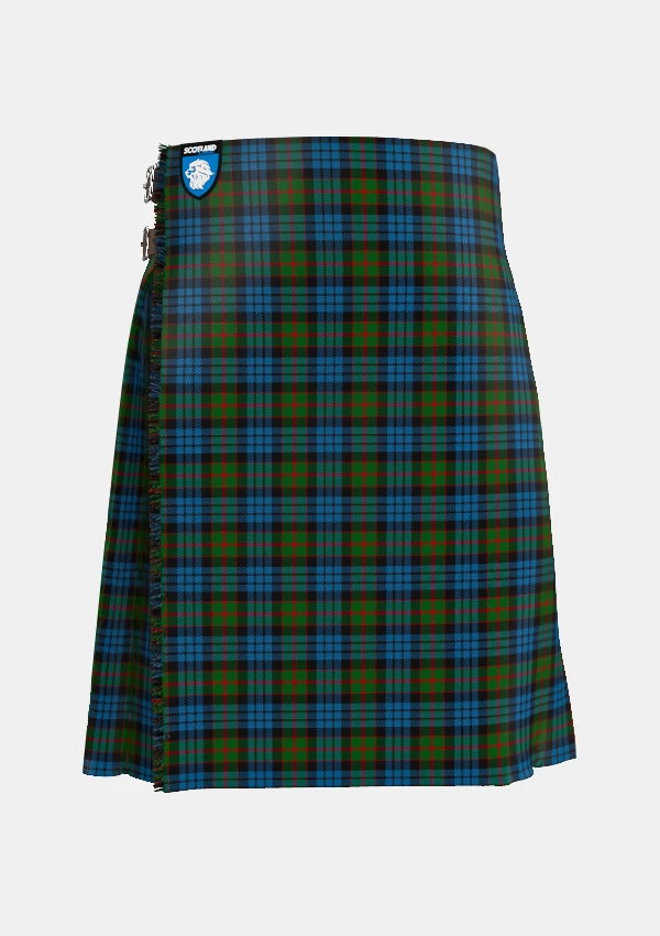Traditional_Fletcher_tartan_272_front_image_with_pleated_design_and_adjustable_buckles_for_men