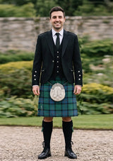 Traditional_Flower_of_Scotland_tartan_2059_Kilt_and_Argyle_Jacket_Kilt_Outfit_front_image