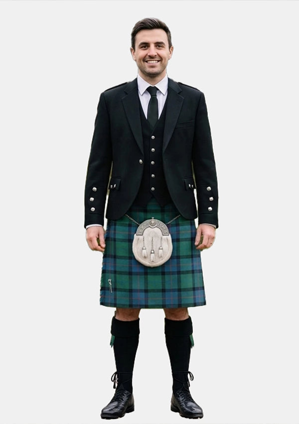 Traditional_Flower_of_Scotland_tartan_2059_Kilt_and_Argyle_Jacket_Kilt_Outfits_front_image