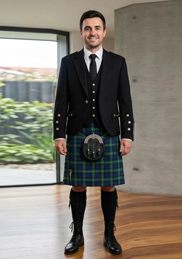 Traditional_Forbes_tartan_Kilt_and_Argyle_Jacket_Kilt_Outfit_front_image