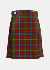 Traditional_Forrester_Foster_Tartan_2384_kilt_front_image_with_pleated_design_and_adjustable_buckles_for_men