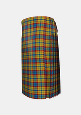 Traditional_Franklin_Tartan_kilt_left_image_with_pleated_design_and_adjustable_buckles_for_men