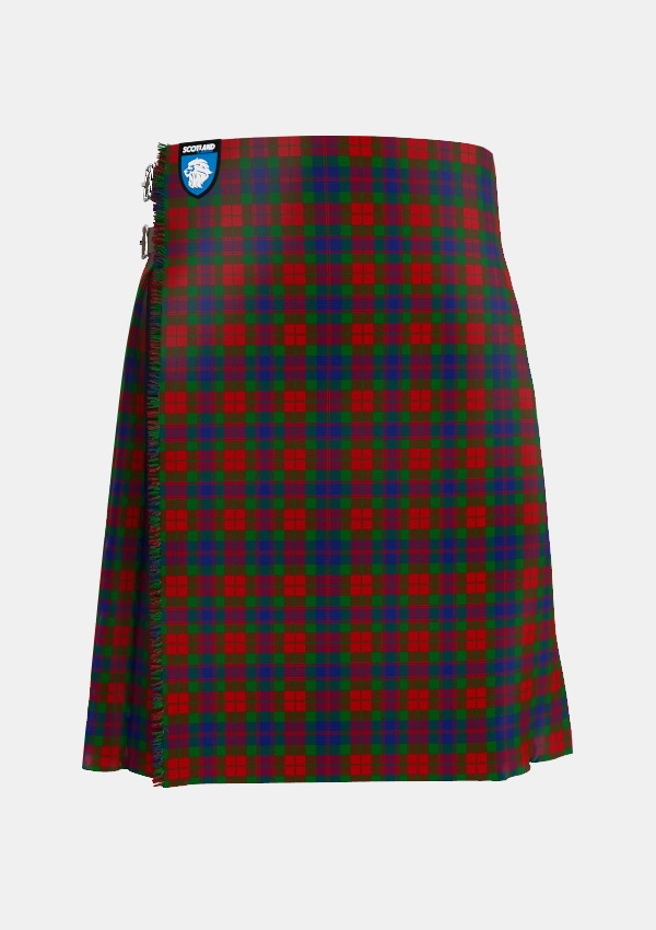 Traditional_Fraser_1800_Tartan_392_kilt_front_image_with_pleated_design_and_adjustable_buckles_for_men