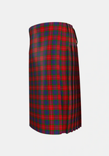 Traditional_Fraser_1842_Tartan_1424_kilt_left_image_with_pleated_design_and_adjustable_buckles_for_men