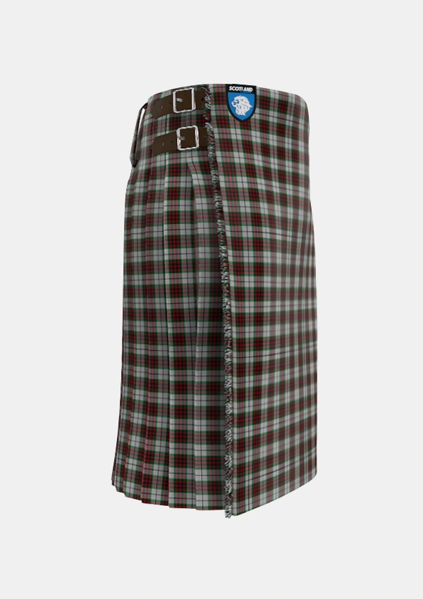 Traditional_Fraser_Dress_Tartan_1228_kilt_right_image_with_pleated_design_and_adjustable_buckles_for_men