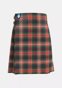 Traditional_Fraser_Hunting_Modern_Tartan_kilt_front_image_with_pleated_design_and_adjustable_buckles_for_men