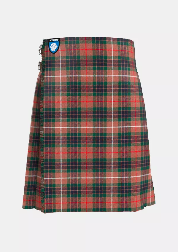 Traditional_Fraser_Hunting_Modern_Tartan_kilt_front_image_with_pleated_design_and_adjustable_buckles_for_men