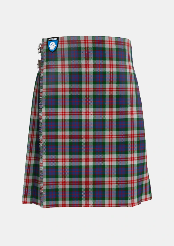 Traditional_Fraser_Red_Dress_Tartan_1427_kilt_front_image_with_pleated_design_and_adjustable_buckles_for_men