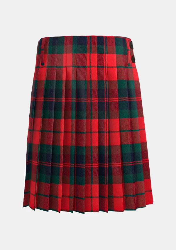Traditional_Fraser_Tartan_kilt_back_image_with_pleated_design_and_adjustable_buckles_for_men