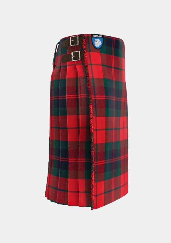 Traditional_Fraser_Tartan_kilt_right_image_with_pleated_design_and_adjustable_buckles_for_men