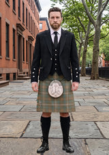 Traditional_Fraser_Weathered_Tartan_Kilt_and_Argyle_Jacket_Kilt_Outfit_front_image