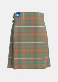 Traditional_Fraser_Weathered_Tartan_kilt_front_image_with_pleated_design_and_adjustable_buckles_for_men