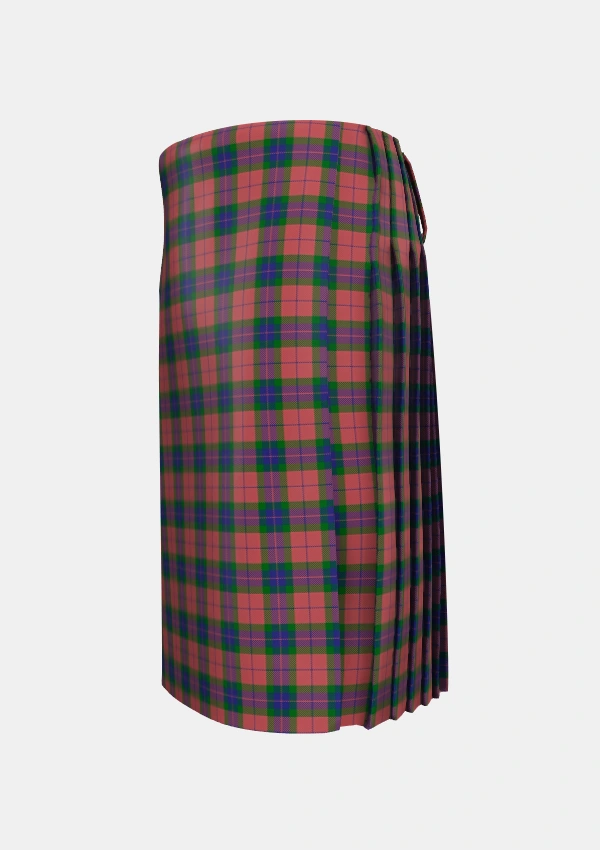 Traditional_Fraser_of_Boblainy_Hugh_Tartan_2528_kilt_left_image_with_pleated_design_and_adjustable_buckles_for_men