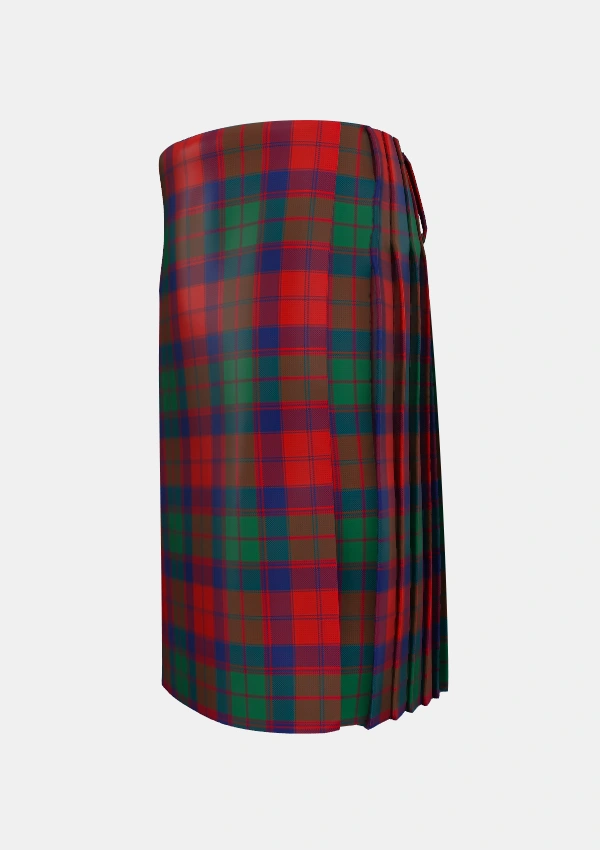 Traditional_Fraser_of_Struy_Tartan_528_kilt_left_image_with_pleated_design_and_adjustable_buckles_for_men