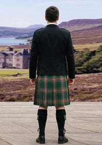 Traditional_Gallagher_Ancient_Tartan_4053_Kilt_and_Argyle_Jacket_Kilt_Outfit_back_image