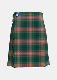Traditional_Gallagher_Ancient_Tartan_kilt_4053_front_image_with_pleated_design_and_adjustable_buckles_for_men