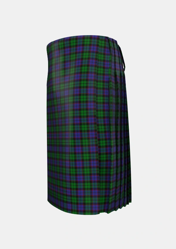 Traditional_Gallamore_Tartan_6049_kilt_left_image_with_pleated_design_and_adjustable_buckles_for_men