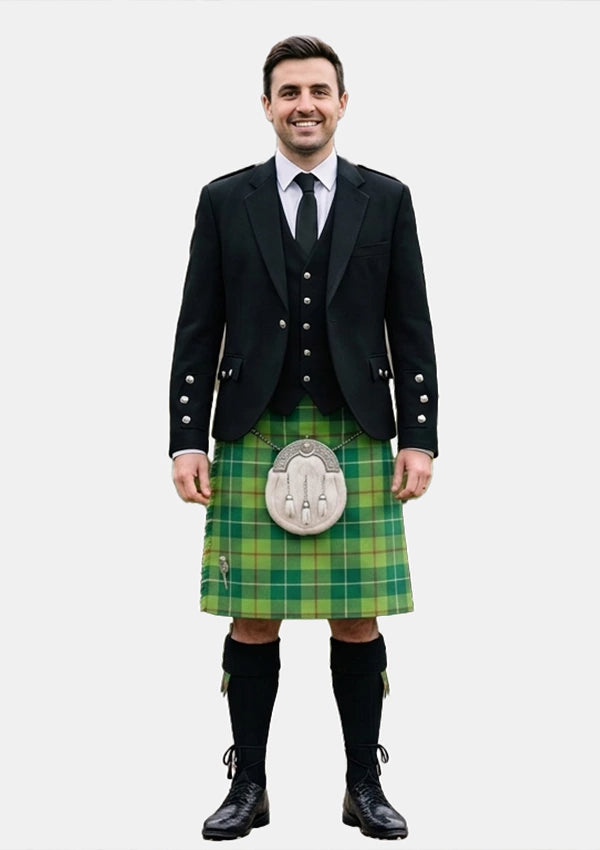 Traditional_Galloway_Hunting_tartan_1467_Kilt_and_Argyle_Jacket_Kilt_Outfits_front_image