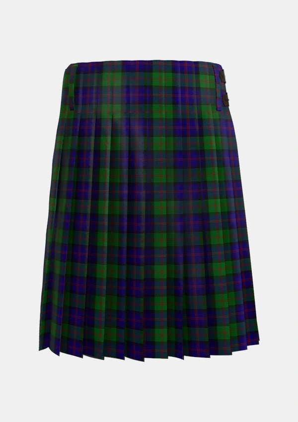 Traditional_Gammell_1978_Personal_Tartan_4970_kilt_back_image_with_pleated_design_and_adjustable_buckles_for_men