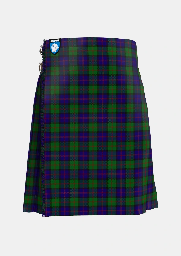 Traditional_Gammell_1978_Personal_Tartan_4970_kilt_front_image_with_pleated_design_and_adjustable_buckles_for_men