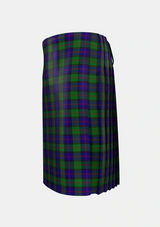 Traditional_Gammell_1978_Personal_Tartan_4970_kilt_left_image_with_pleated_design_and_adjustable_buckles_for_men
