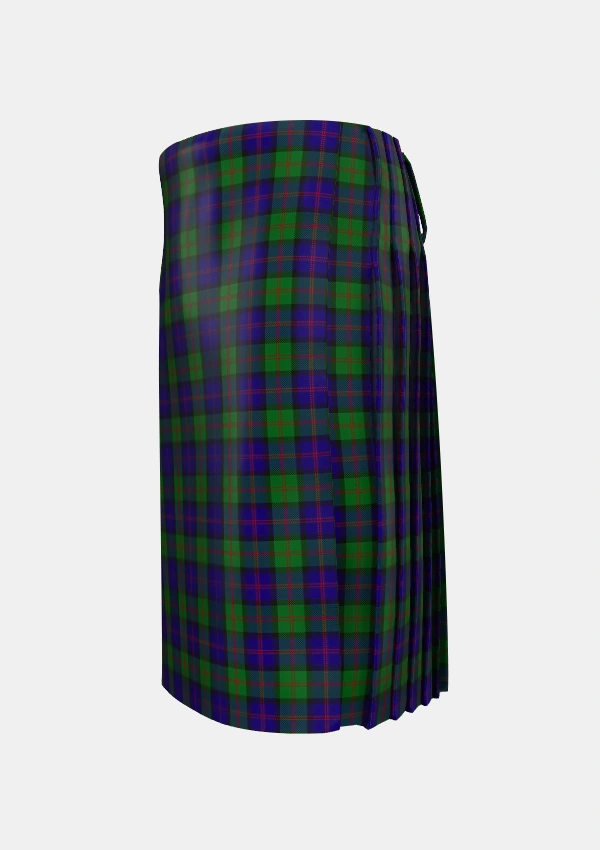 Traditional_Gammell_1978_Personal_Tartan_4970_kilt_left_image_with_pleated_design_and_adjustable_buckles_for_men