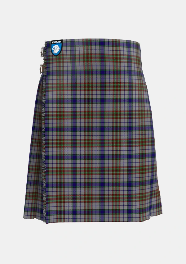 Traditional_Gayre_Hunting_Tartan_165_kilt_front_image_with_pleated_design_and_adjustable_buckles_for_men