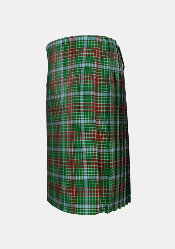 Traditional_Gayre_Tartan_164_kilt_left_image_with_pleated_design_and_adjustable_buckles_for_men