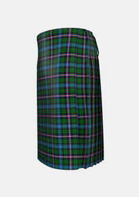 Traditional_Gemmell_Tartan_kilt_left_image_with_pleated_design_and_adjustable_buckles_for_men