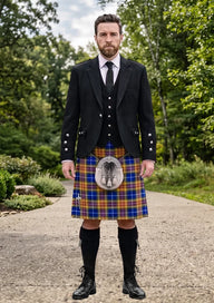 Traditional_German_Tartan_3190_Kilt_and_Argyle_Jacket_Kilt_Outfit_front_image