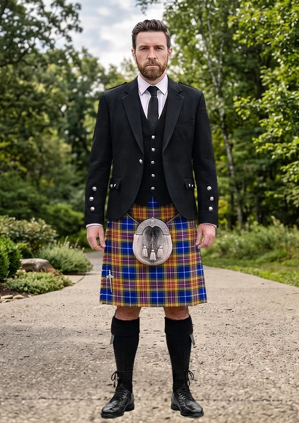 Traditional_German_Tartan_3190_Kilt_and_Argyle_Jacket_Kilt_Outfit_front_image