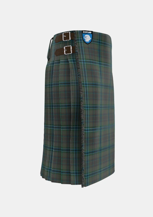 Traditional_Giants_Causeway_Tartan_kilt_right_image_with_pleated_design_and_adjustable_buckles_for_men