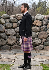 Traditional_Gigha_Lilac_Tartan_7582_Kilt_and_Argyle_Jacket_Kilt_Outfit_left_image