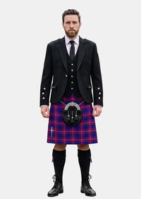 Traditional_Gill_Anil_Tartan_11496_Kilt_and_Argyle_Jacket_Kilt_Outfits_front_image