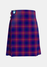 Traditional_Gill__Anil_Tartan_kilt_11496_front_image_with_pleated_design_and_adjustable_buckles_for_men