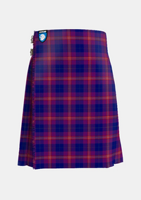 Traditional_Gill__Anil_Tartan_kilt_11496_front_image_with_pleated_design_and_adjustable_buckles_for_men