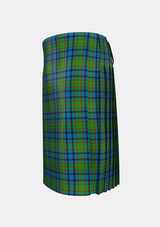 Traditional_Gillies_2_Tartan_309_kilt_left_image_with_pleated_design_and_adjustable_buckles_for_men