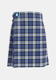Traditional_Gillies_Dress_Blue_Tartan_637_kilt_front_image_with_pleated_design_and_adjustable_buckles_for_men