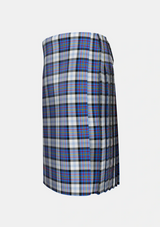 Traditional_Gillies_Dress_Blue_Tartan_637_kilt_left_image_with_pleated_design_and_adjustable_buckles_for_men