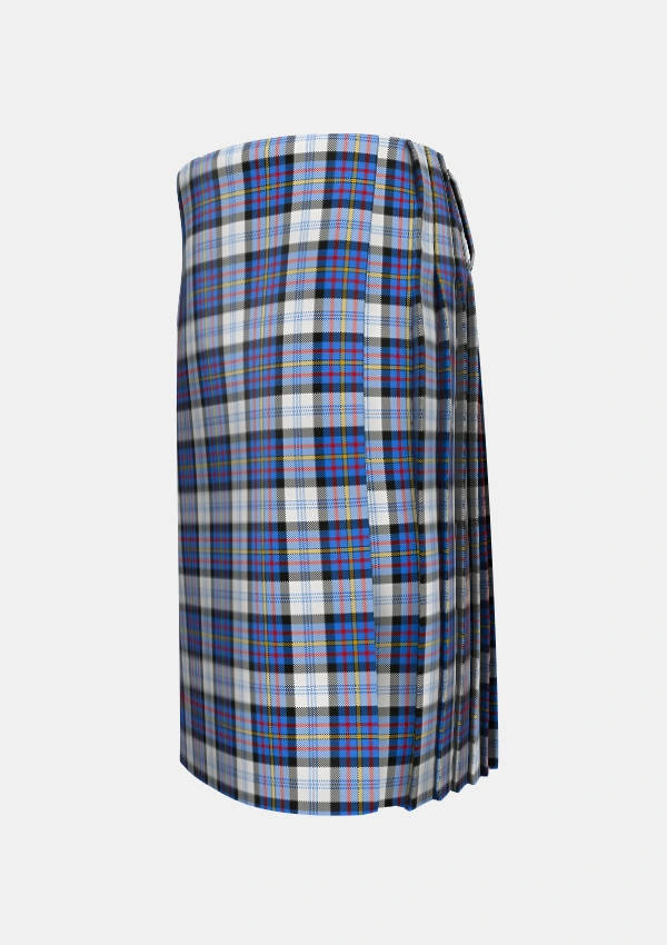 Traditional_Gillies_Dress_Blue_Tartan_637_kilt_left_image_with_pleated_design_and_adjustable_buckles_for_men