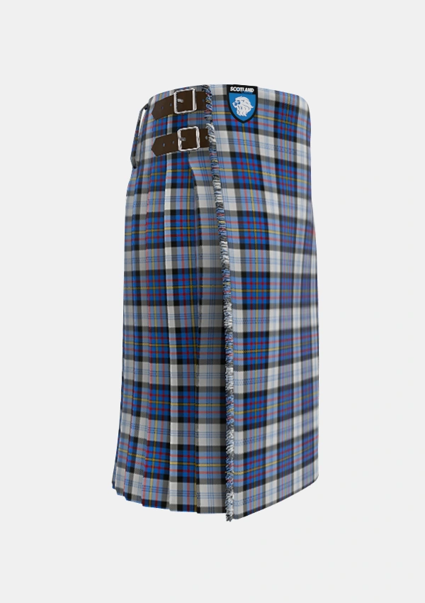 Traditional_Gillies_Dress_Blue_Tartan_637_kilt_right_image_with_pleated_design_and_adjustable_buckles_for_men