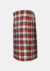 Traditional_Gillies_Red_Dress_Tartan_639_kilt_left_image_with_pleated_design_and_adjustable_buckles_for_men