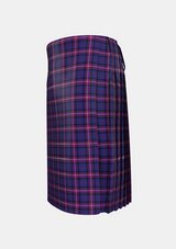 Traditional_Gilmour_tartan_kilt_left_image_with_pleated_design_and_adjustable_buckles_for_men