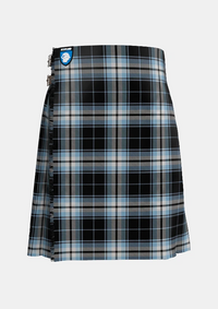Traditional_Glasgow_Warriors_Tartan_kilt_11567_front_image_with_pleated_design_and_adjustable_buckles_for_men