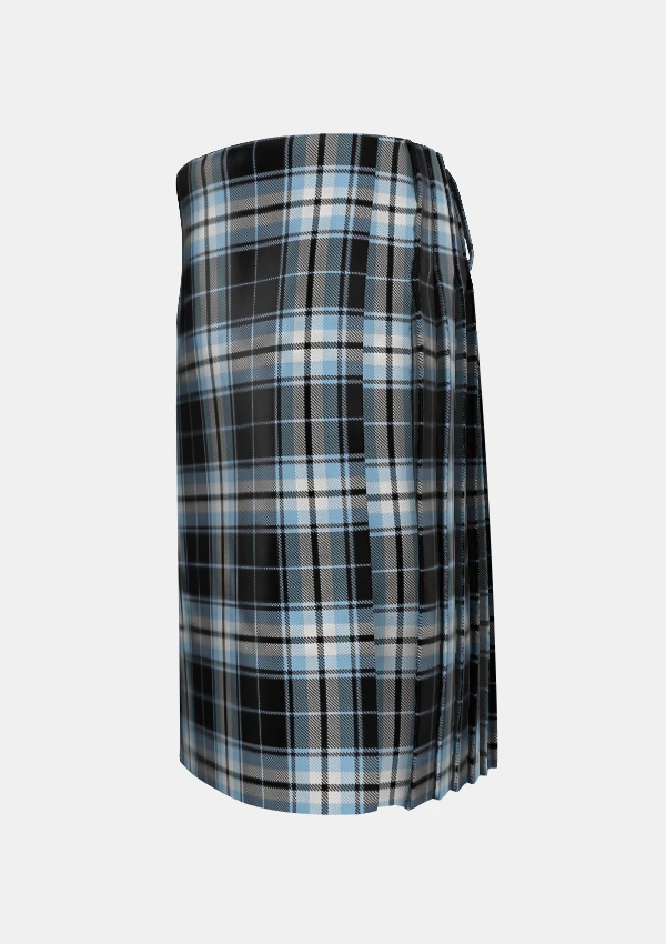 Traditional_Glasgow_Warriors_Tartan_kilt_11567_left_image_with_pleated_design_and_adjustable_buckles_for_men