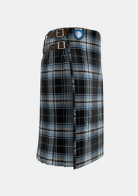 Traditional_Glasgow_Warriors_Tartan_kilt_11567_right_image_with_pleated_design_and_adjustable_buckles_for_men
