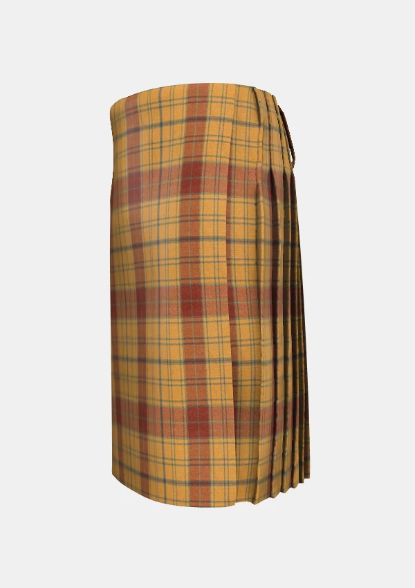 Traditional_Glen_Affric_tartan_left_image_with_pleated_design_and_adjustable_buckles_for_men